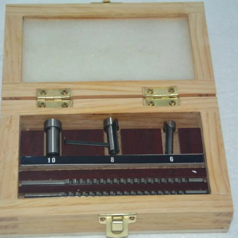 HSS Keyway Broach набор метрических размеров 6 шт 2 мм 3 Broaches 6/8/10 Collared втулки с шипами CNC