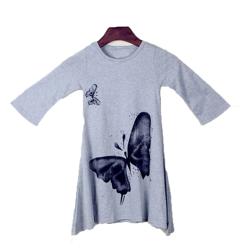 Girl Dress baby Clothes Family kids dresses for girls toddler princess butterfly Autumn Fashion 2017 Kids Girls Children | Детская