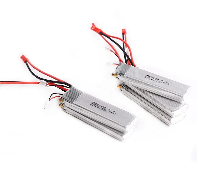 3 шт./лот Rc Lipo Battery 1S 7 В 1200 мАч 20C JST Plug для JDX JD509D вертолет Quadcopter|Детали и аксессуары| |