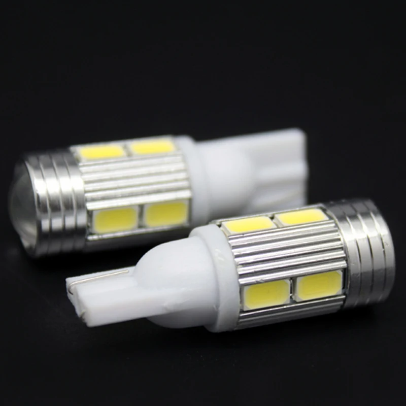 2 шт./пара SUNKIA автомобильный светильник лампа светодиодный T10 5630 10SMD W5W 12V Супер