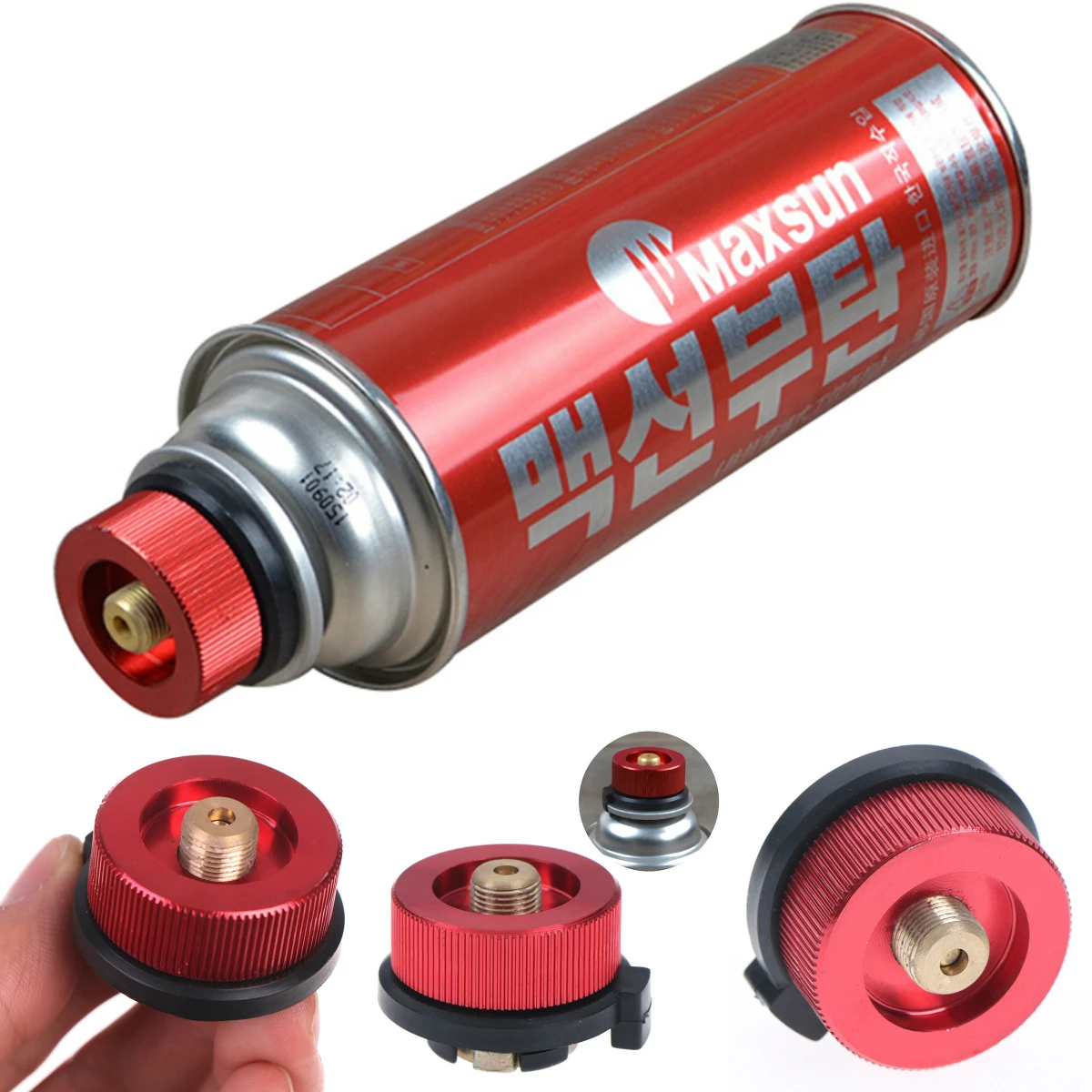 

Outdoor Stove Adaptor Split Type Furnace Converter Connector Auto-off Gas Cartridge Tank Cylinder Adapter for Camping Hiking