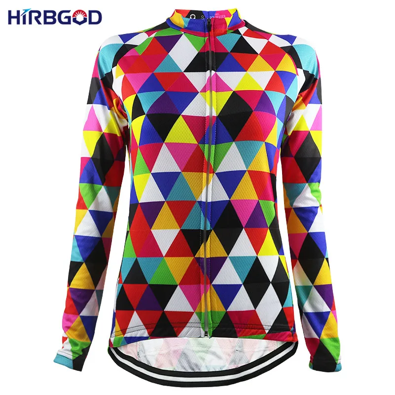HIRBGOD красочные женские велосипедные майки куртка MTB горный велосипед одежда с длинным рукавом Дорожный Dh велосипед спортивная одежда Ropa Ciclismo, NR172 - Цвет: NR172