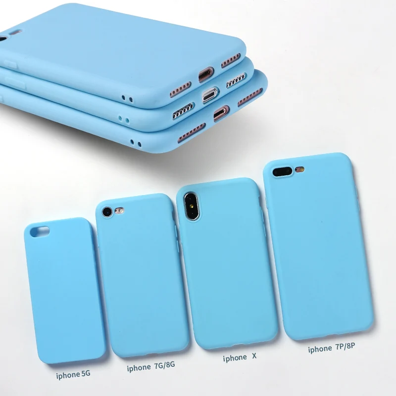Silicone Solid Candy Matt Simple Soft Phone Thin Fundas Capa Coque Back Cover For iPhone 14 14ProMax 14Plus 13Promax 13 12 11