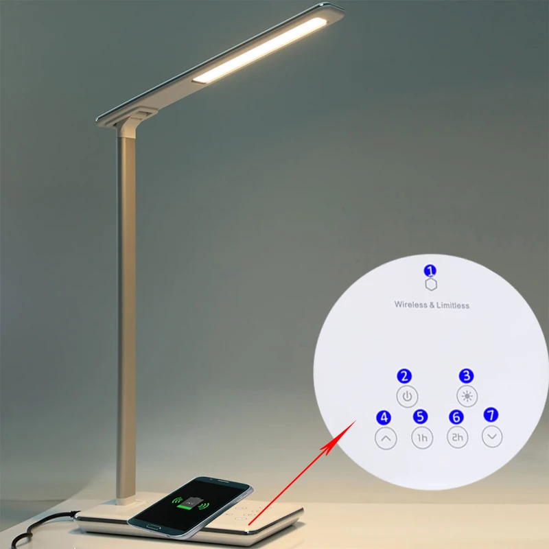 Новое поступление 5V 2.5A складной LED Настольная лампа Защита глаз настольные