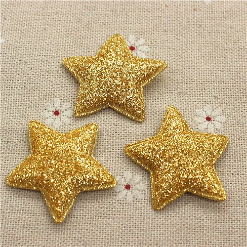 3 м 20 шт. разноцветные нетканые блестящие нашивки со звездами|glitter felt applique|felt