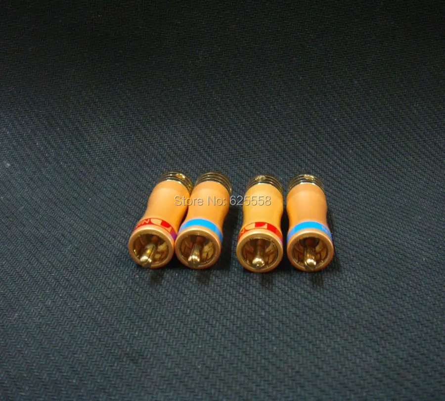 4 шт. RCA штекер аудио кабель Мужской Разъем позолоченный адаптер|cable adapter|adapter