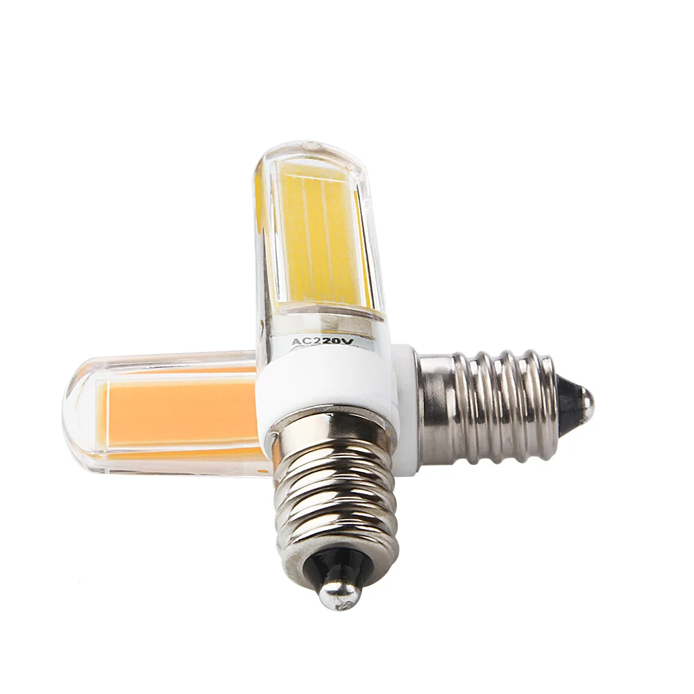 Светодиодная лампа E14 G9 G4 COB белый/теплый белый AC 220V лампада LED PC крышка 3W лампочки