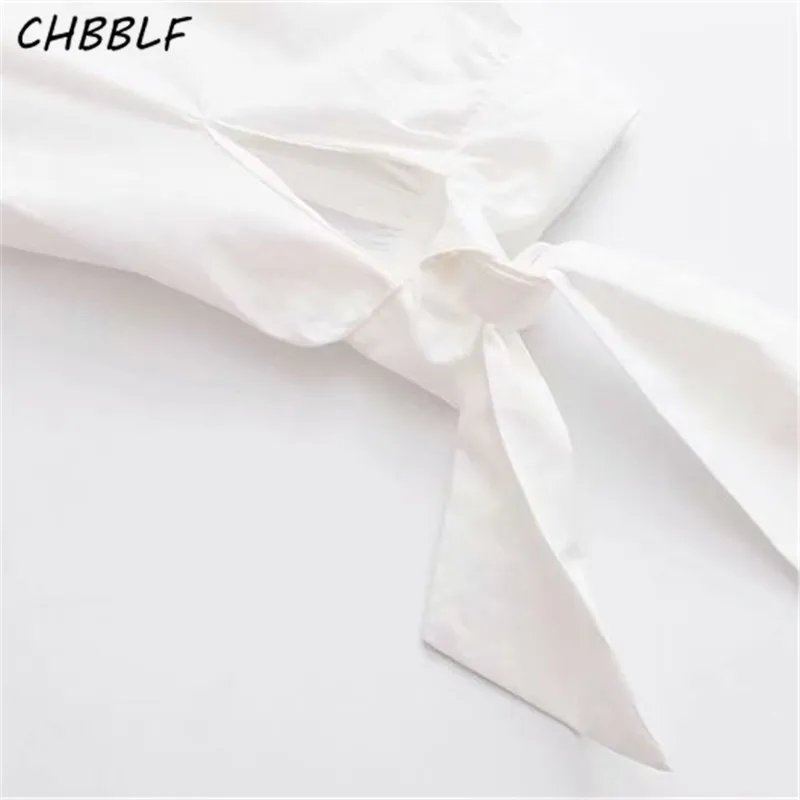 CHBBLF женское элегантное лоскутное мини-платье с галстуком-бабочкой и длинным