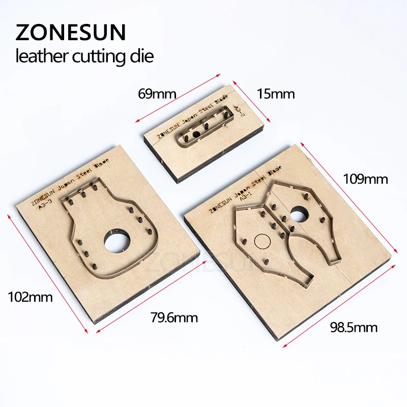 ZONESUN D110 изготовленный на заказ высекальный штамп для кожи лазерный фотобумага