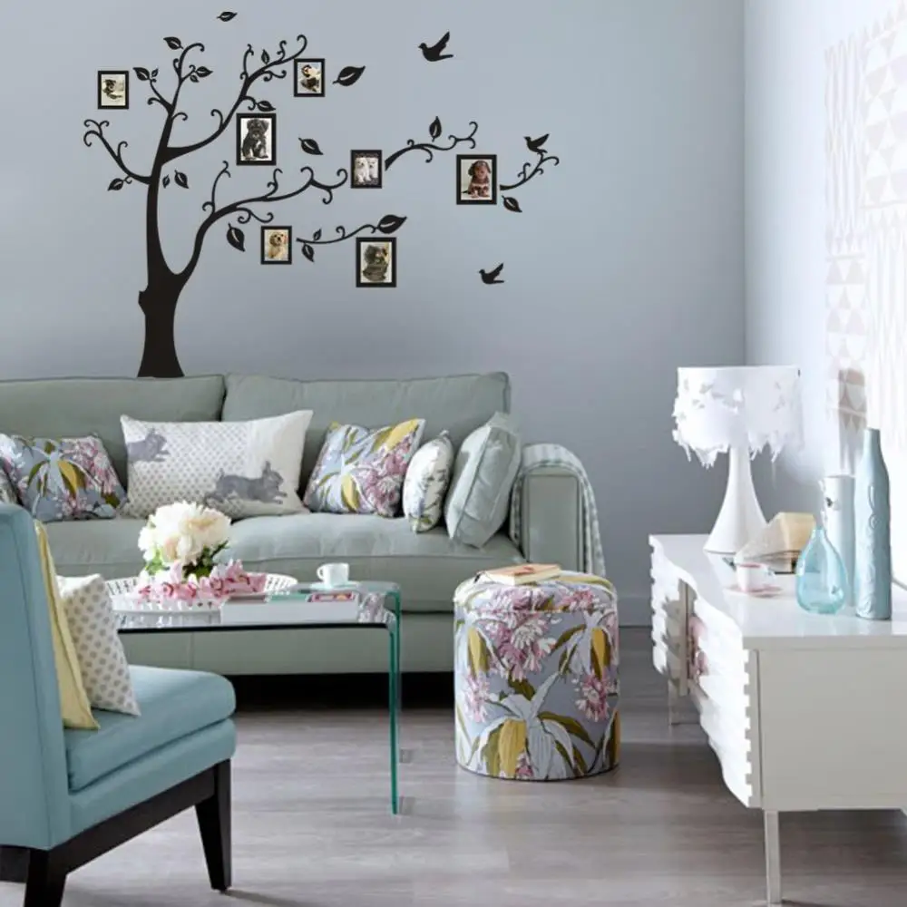DIY 50*70 см фоторамка на память дерево классика семья наклейка стену 2141S