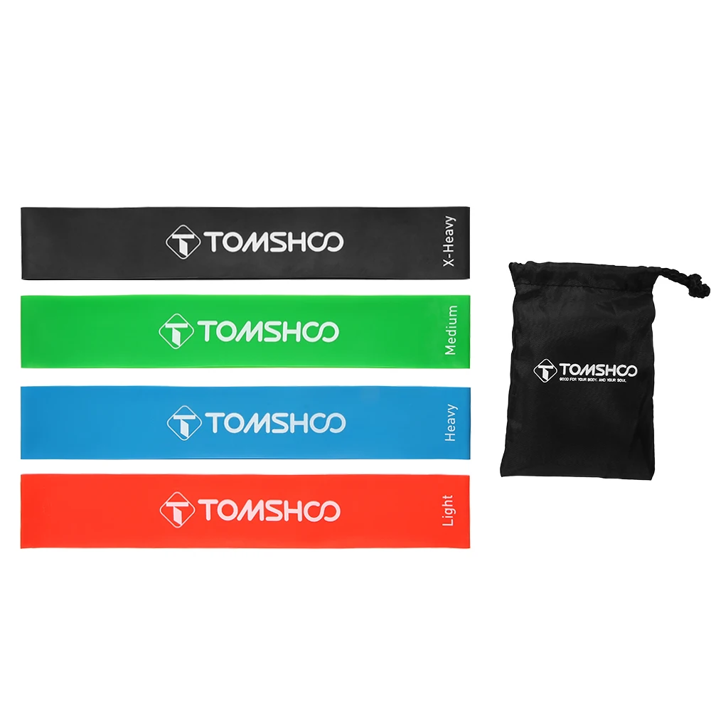 TOMSHOO 17 шт. Эспандеры для фитнеса набор для тренировки упражнений Rehab тренировка йога петля Группа ручки тренировка расширитель унисекс