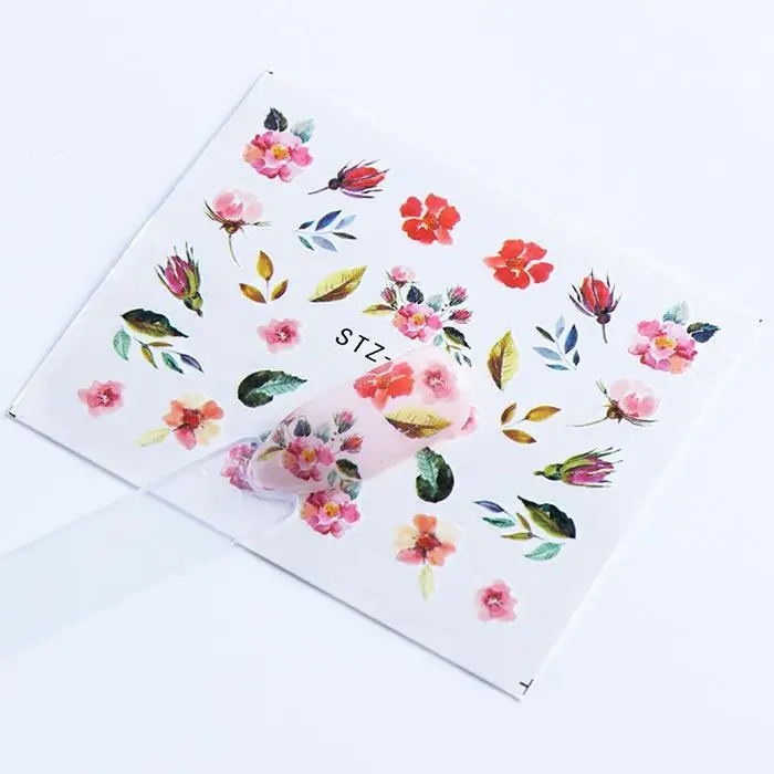 40 шт., Модные Переводные Фольга для дизайна ногтей DIY, декоративные аксессуары для 3D маникюра, наклейки для ногтей, водные наклейки s