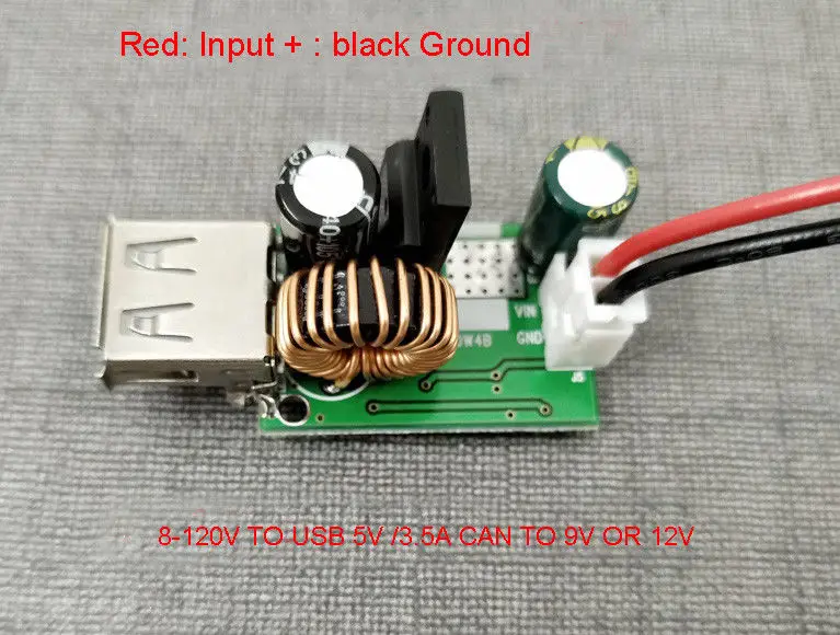 DC-DC понижающий преобразователь 120V 96V 84V 72V 60v 48v 36v to 5V 12v 24v USB POWER | Электронные