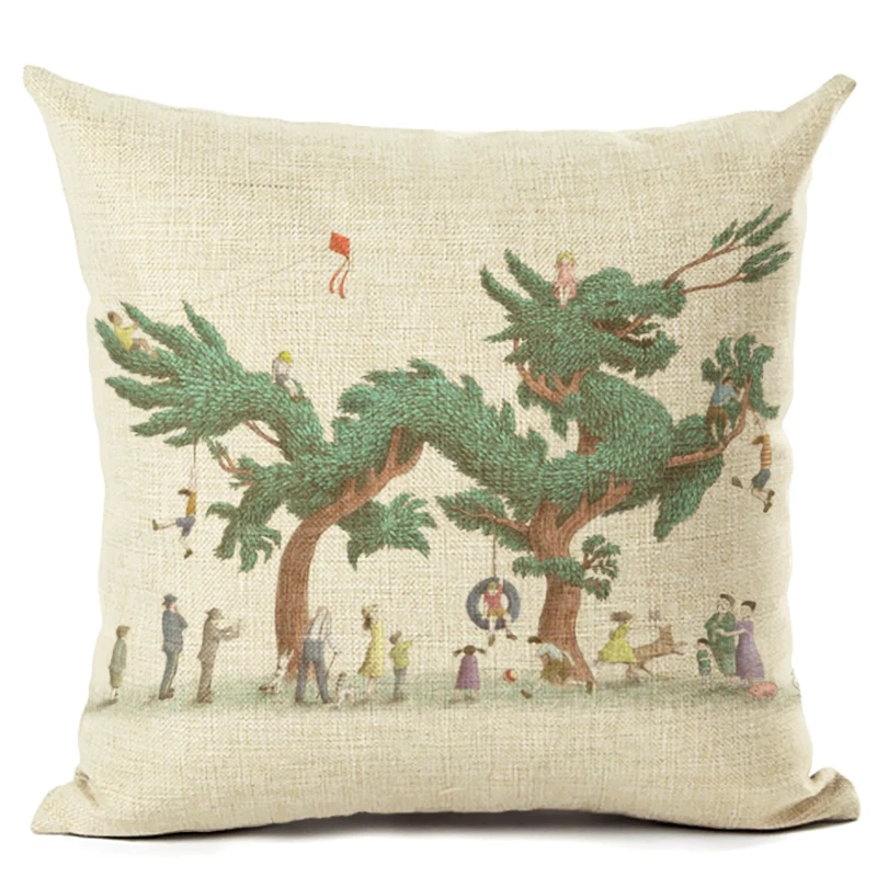 Садовая хлопковая льняная наволочка для декоративных подушек подушки домашнего