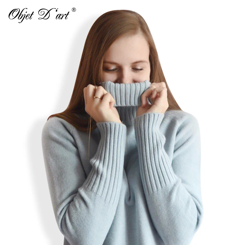 Women Thick Knitting Sweaters Korean Design Knitted Turtleneck Autumn Winter Knitwear Warm Pullover Jumper Tops Shirt | Женская одежда