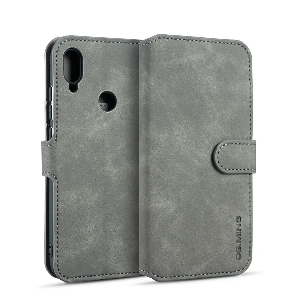 

Classical PU Leather Cover With Card Slots Wallet Case for Huawei y6 2019
