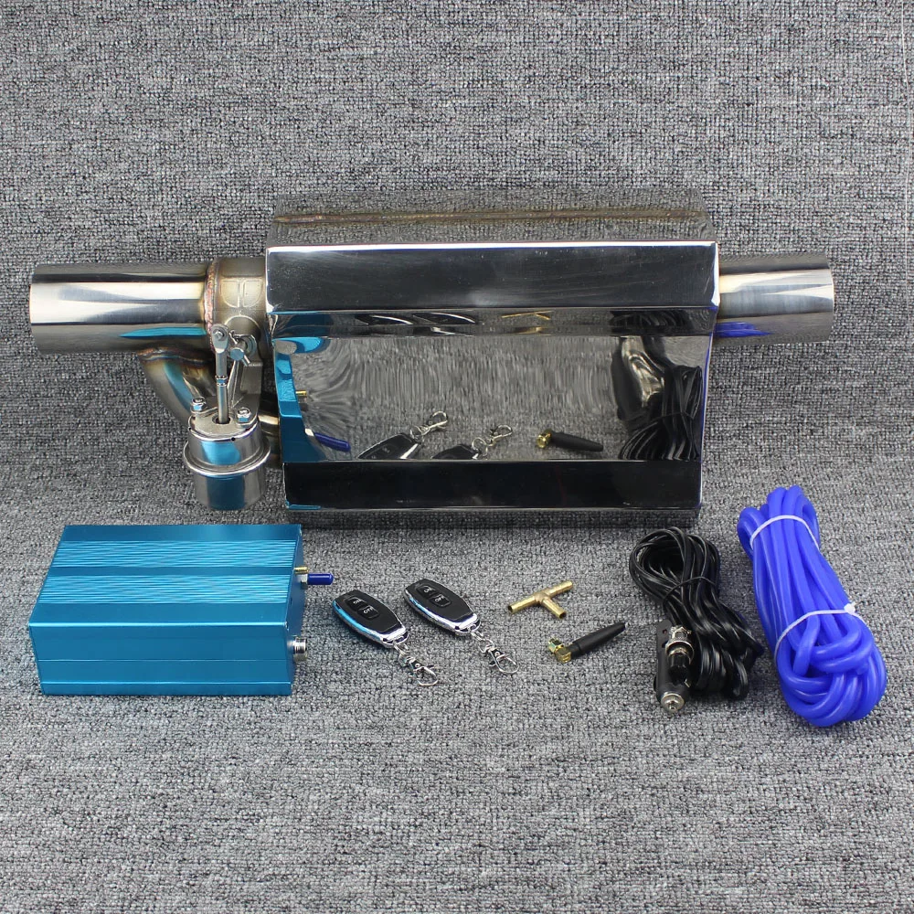 Новая выхлопная система 63 мм Электрический Выпускной клапан из нержавеющей