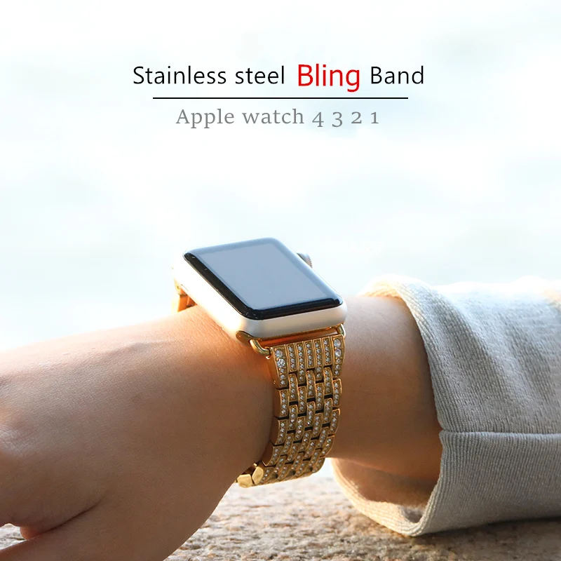 Браслет из нержавеющей стали для iWatch band 38 мм 40 42 44 | Наручные часы