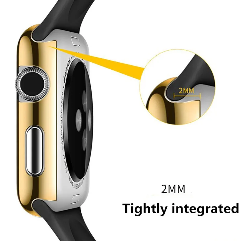 Чехол рамка из ПК для Apple Watch band 42 мм 38 iwatch 3 2 1 защитная пленка с покрытием|Ремешки