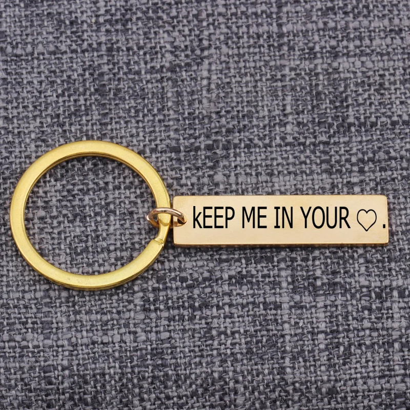Брелок для ключей с надписью Keep Me In Your Heart|Индивидуальные Брелоки| |