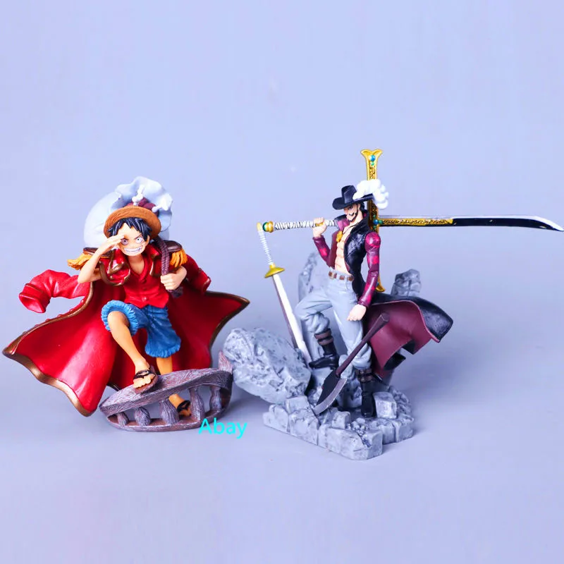 2 цвета цельная обезьянка D. Соломенная шляпа Луффи малыш Dracule Mihawk первый в мире