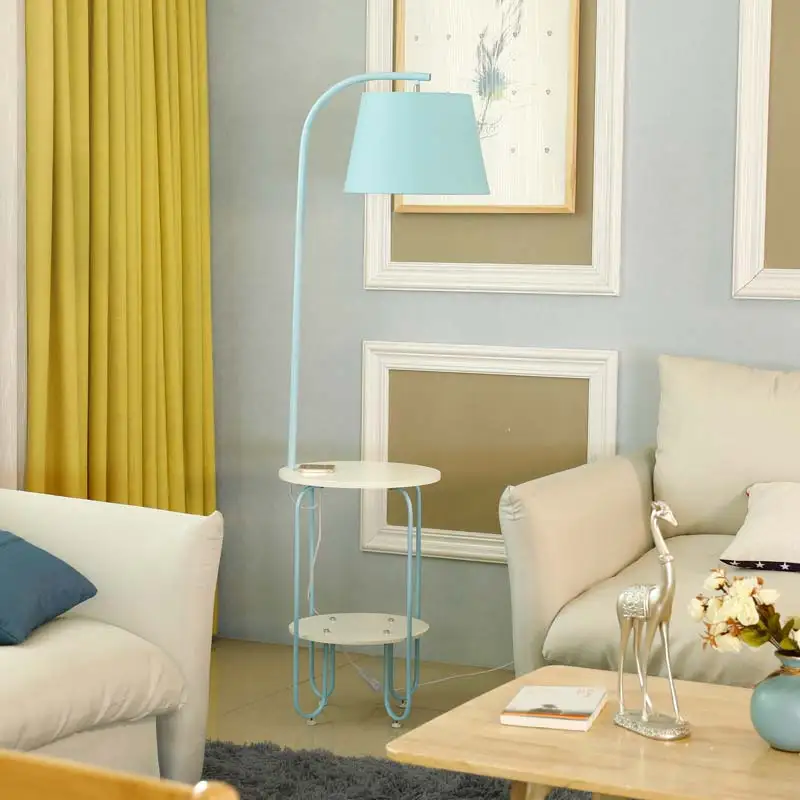 Современные Напольные лампы Macaron для гостиной спальни лофта стоячие