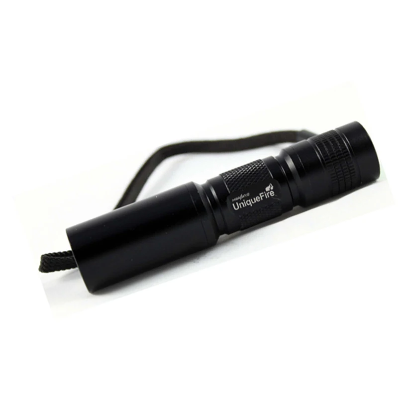 Uniquefire 3 Modes UF-C3 Q5 Flashlights Black Led Torch Lamp Lanterna With Tough Lanyard Coated Glass Lens For 1*14500 | Освещение