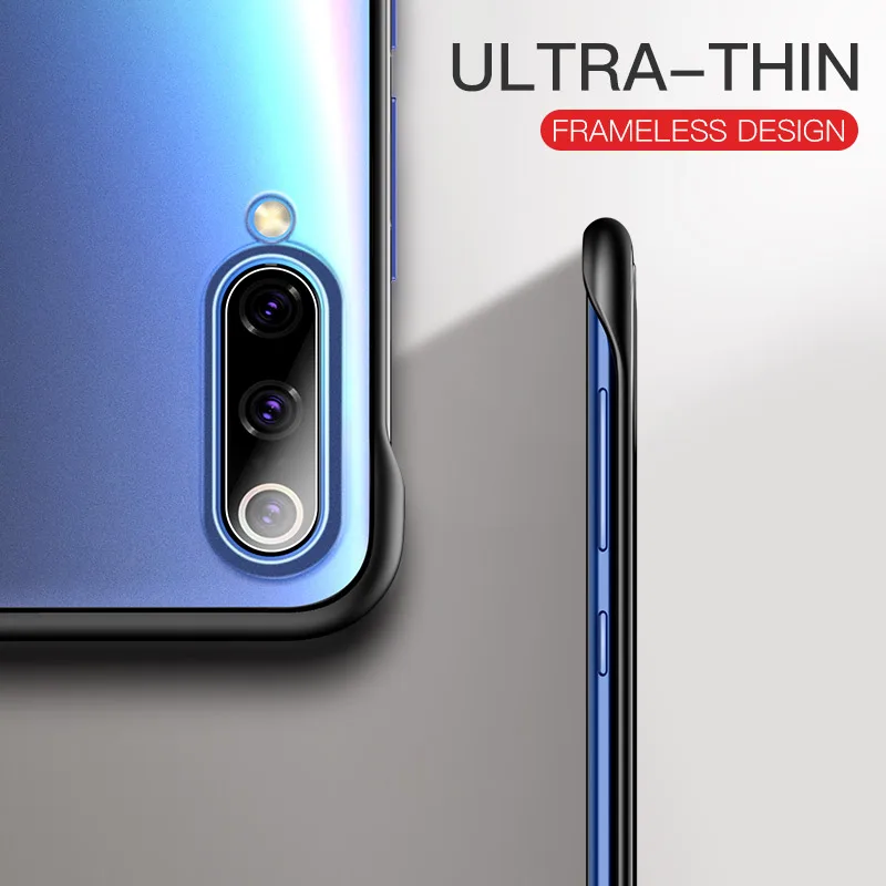 KEYSION Бескаркасный чехол для Xiaomi Mi 9 9T Pro прозрачный из поликарбоната + ТПУ