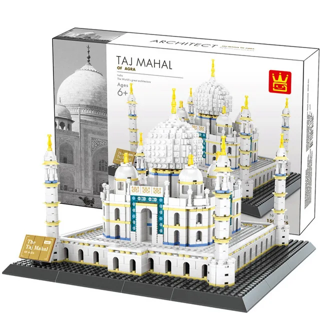 5211 no box Wange World Great architecture большой набор строительных блоков город Лондон Париж Нью-Йорк игрушки кирпич совместимый Тадж-Махал - Цвет: 5211 no box