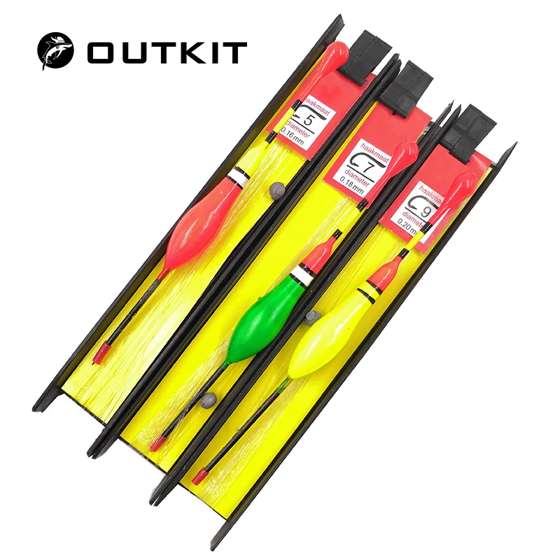 OUTKIT 3 шт./лот вертикальный поплавок для рыбалки деревянные поплавки ловли карпа