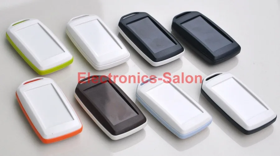 

HQ Hand-Held Project Enclosure Box Case, White-Black, 72 x 39 x 15mm