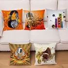 Супер мягкие короткие плюшевые ботинки Чехлы рок музыки Стиль наволочки 45*45 квадратные подушки Чехол для дивана наволочка для домашнего декора