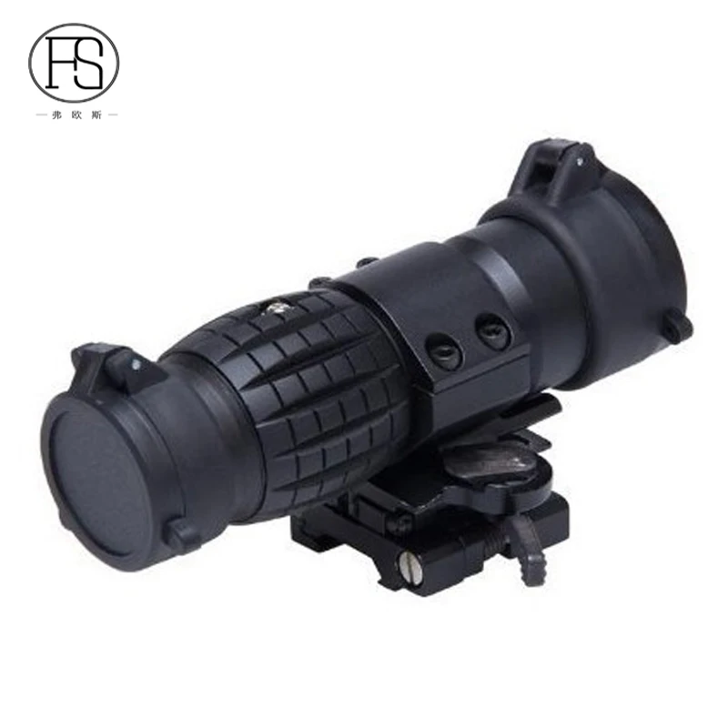 

Тактический охотничий оптический прицел 3X лупа прицел Охотничья винтовка снайперская стрельба прицел 20 мм рельсовый флип Боковое креплени...