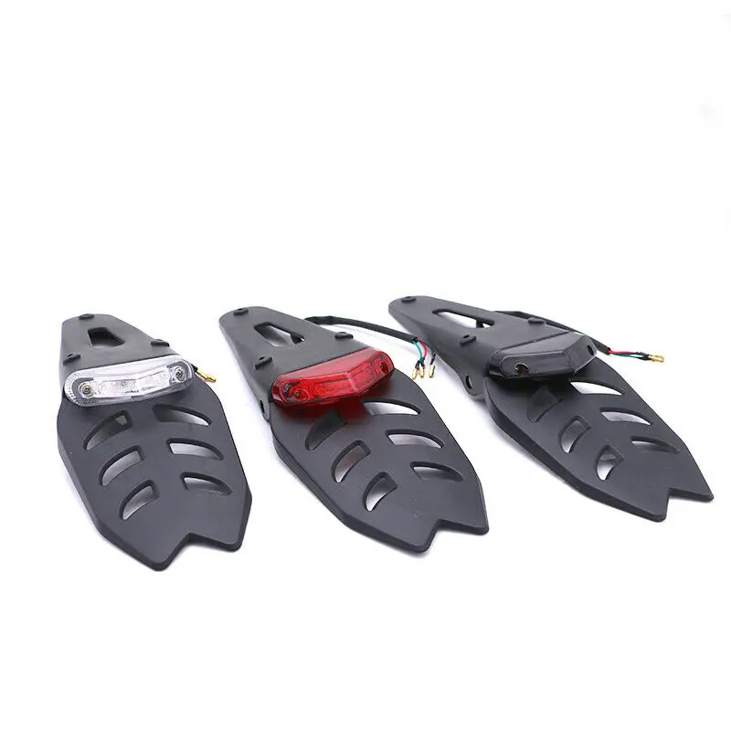 Motorcycle Off Road Dirt Bike Universal LED Rear Fender Brake Stop Tail Light