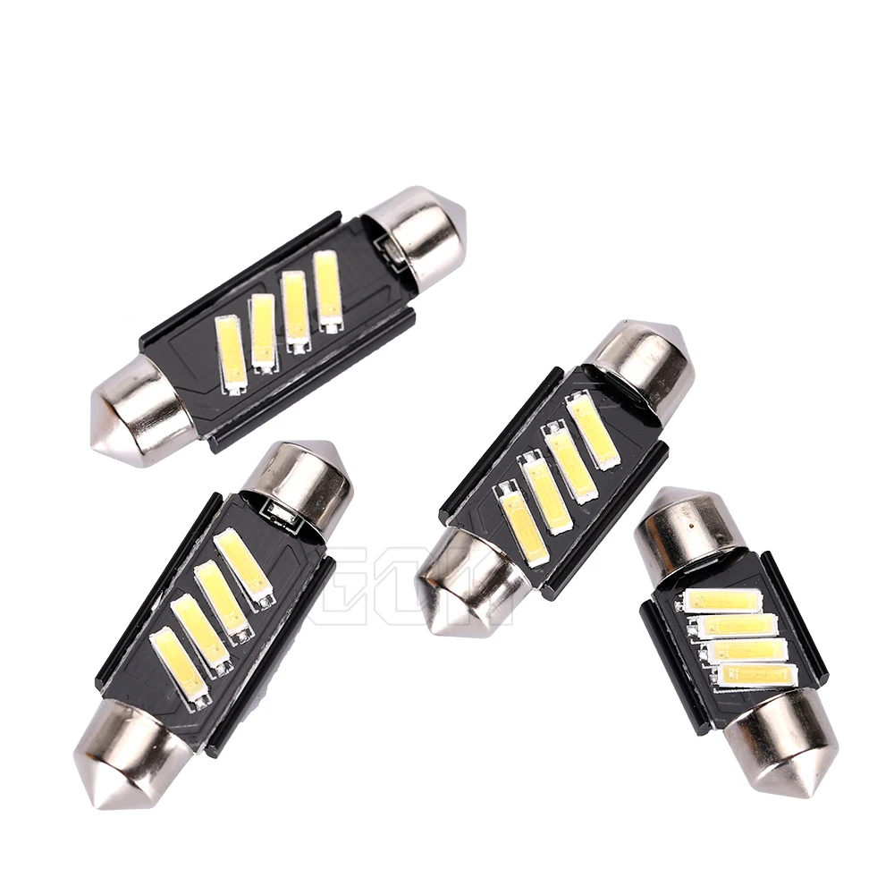 Авто светодиодный сигнальный фонарь супер яркий C5W 4SMD 7020 31 мм 36 39 41 гирлянда лампа