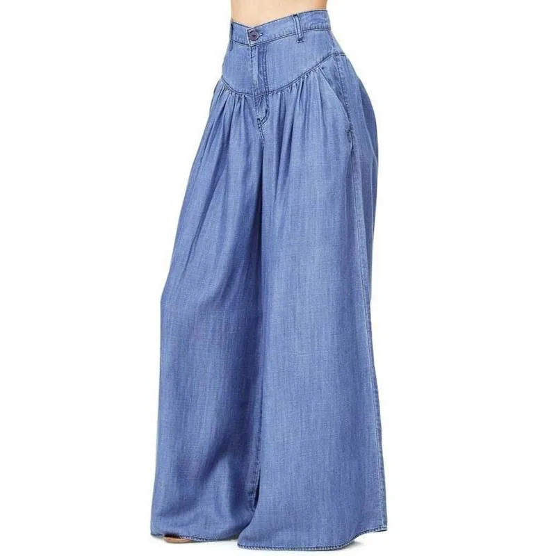 Wonder Plus Size Vintage Wide Leg Pants Casual Loose Female Long Street Wear Lady High Waist Bottoms S-5XL | Женская одежда