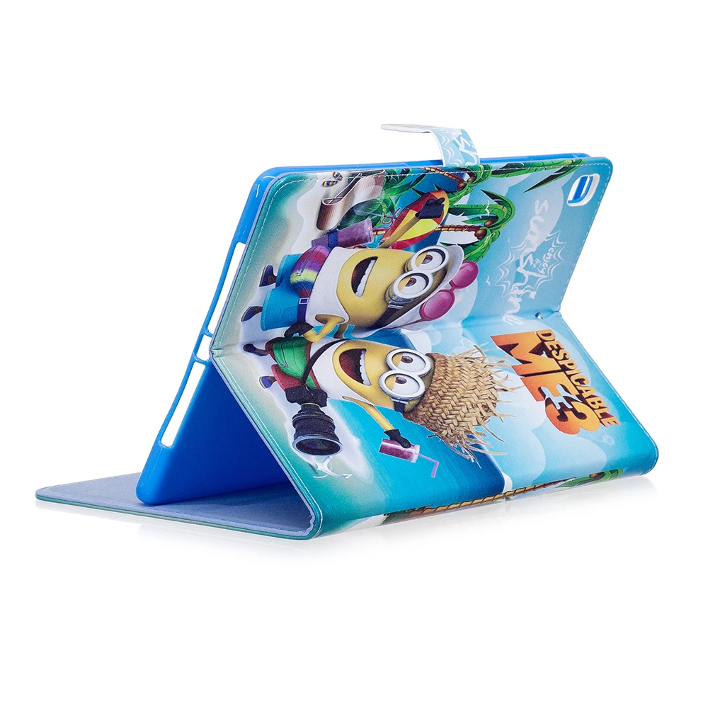 Модный чехол с мультяшным миньоном и подставкой умный для Apple ipad 5 6 air 2 9 7 2017 para capa |