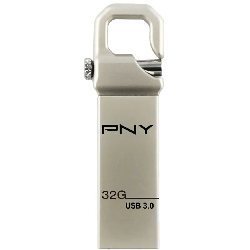 флешка Pny usb flash drive 32 ГБ 3.0 металла pendrive крюк attache3.0 cle memory stick бизнес подарок логотип