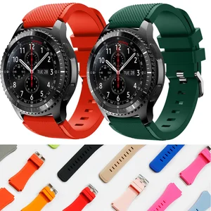Для Galaxy Watch 46 мм ремешок для Samsung Gear S3 Frontier Classic 22 мм ремешок для часов резиновый силиконовый Браслет huawei watch gt ремешок
