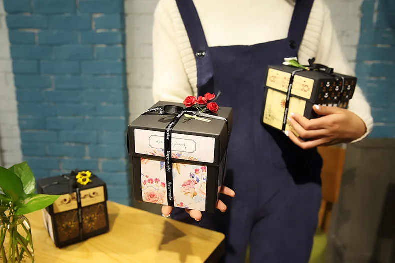 1 комплект DIY Explosion Box сюрприз, подарок на день рождения праздничные Свадебные украшения бумажная коробка альбом для скрапбукинга Baby Shower Декор