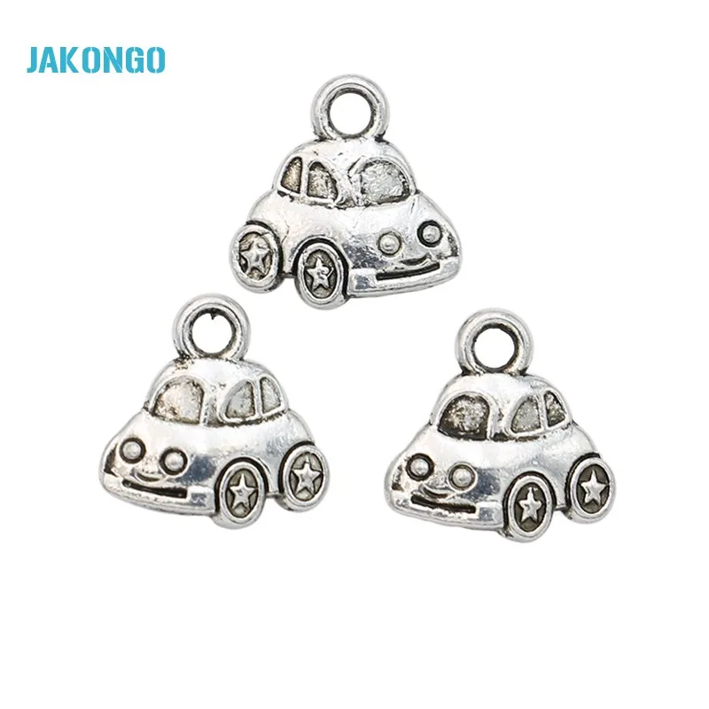 Винтажные тибетские посеребренные бусины JAKONGO для маленьких автомобилей