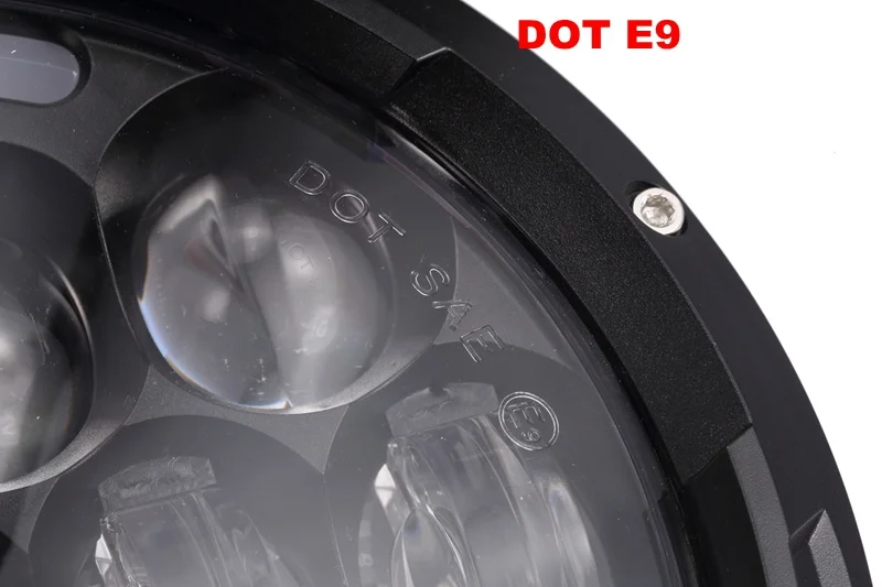 2 шт. Круглый 7 дюймов 105 Вт светодиодные фары с функцией поворота белый/желтый