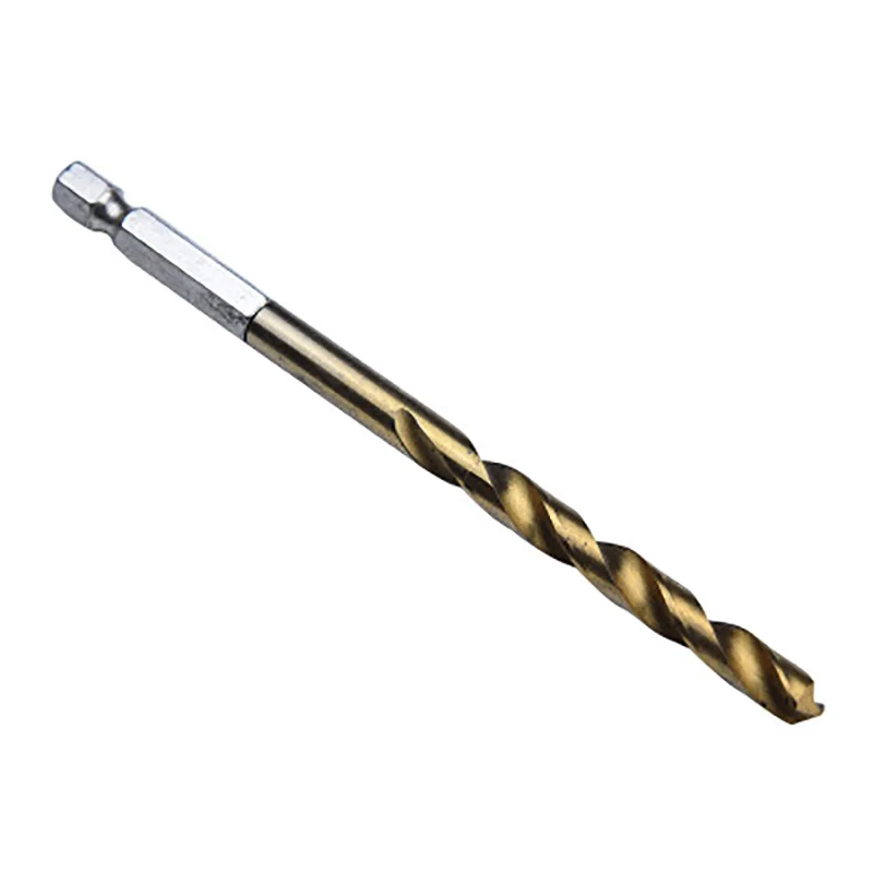 Набор быстрорежущих сверл PROSTORMER 1/4 &quotс титановым покрытием набор с шестигранным