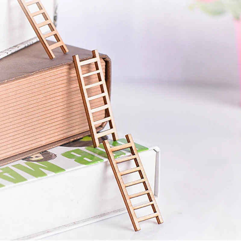 3 шт. миниатюрные садовые деревянные лестницы|Статуэтки и миниатюры| |