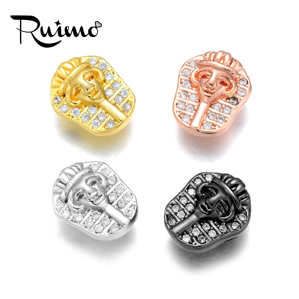 Микрозакрепка фианита RUIMO статуя Фараона медные бусины для самостоятельного