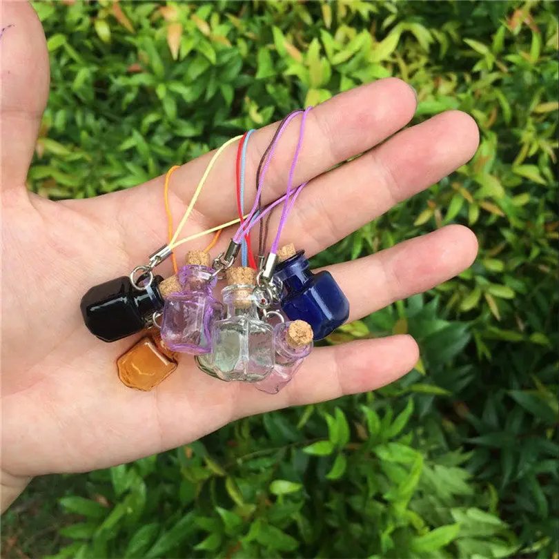 70 шт. прямоугольные подвески для бутылок маленькие бутылки с брелоками