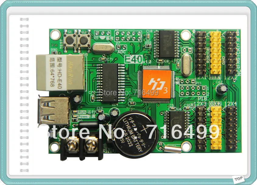 HUIDU E62 HD-E62 (заменить старую версию HD-E40) Ethernet и USB порт контроллер светодиодного