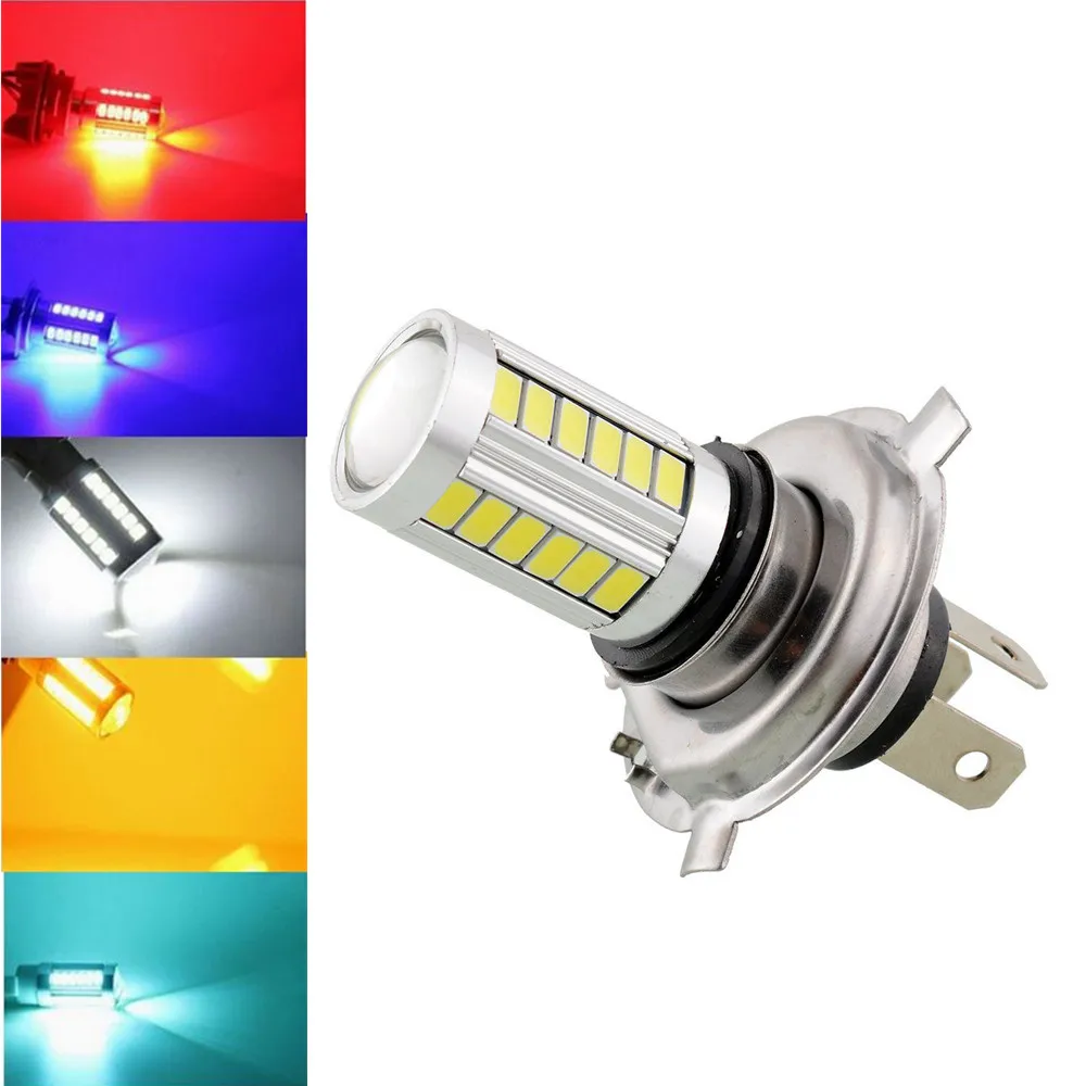 Белые голубые красные желтые H4 9003 HB2 66 63 33 SMD светодиодный лампы дневного времени
