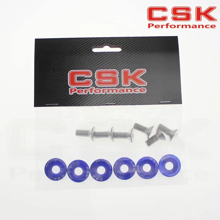 6 шт. M8 шестигранные крепежные детали крыло шайба бампер двигателя вогнутые винты