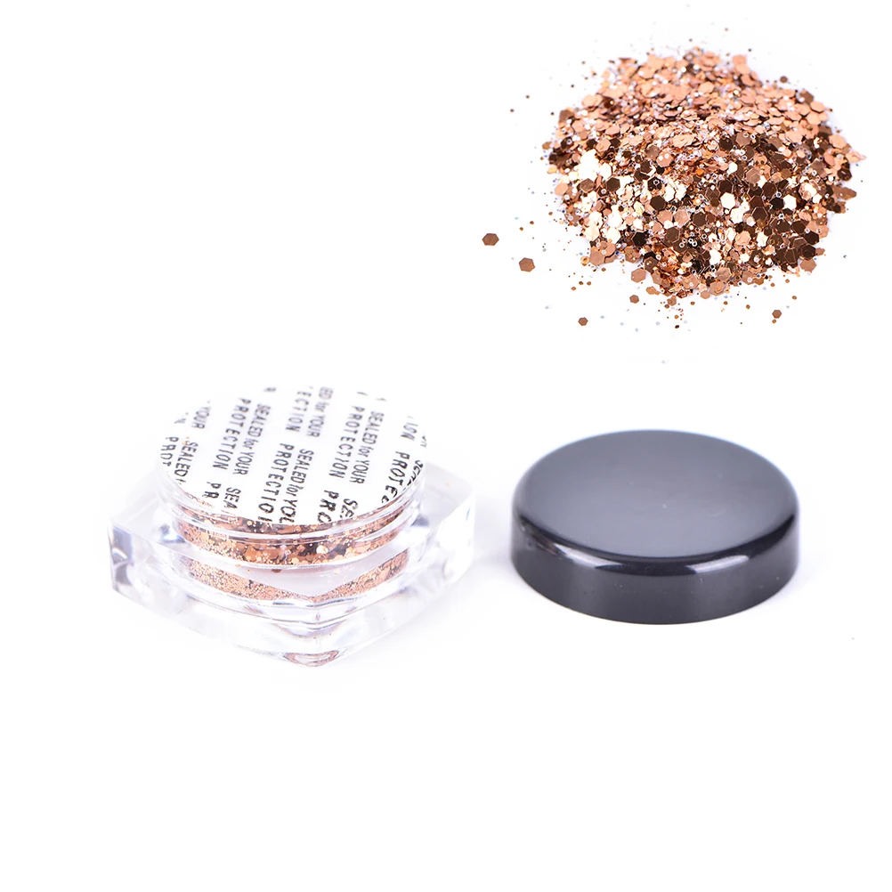 10 г розовое золото лак для ногтей порошок пыль акриловый УФ гель маникюрный Декор